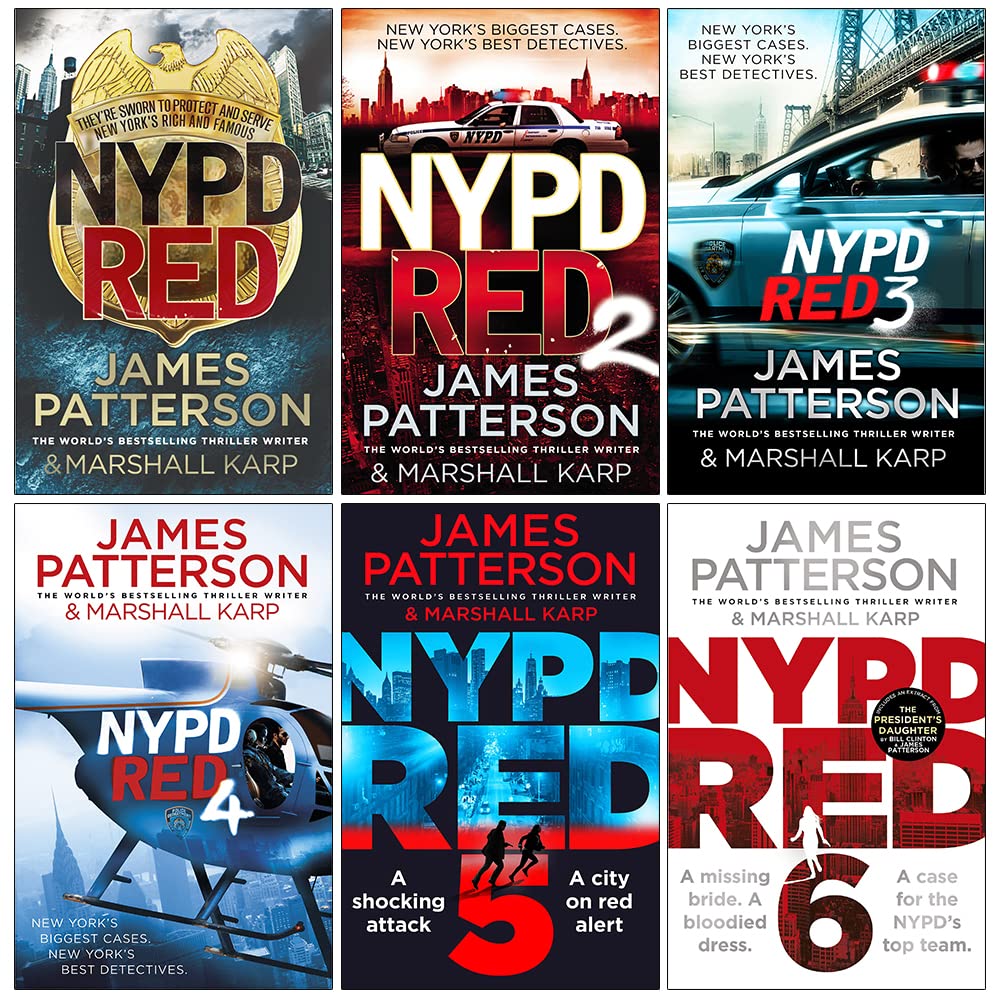 NYPD Red by James Patterson: Books 1-6 Collection Set - Fiction - Paperback - St Stephens Books