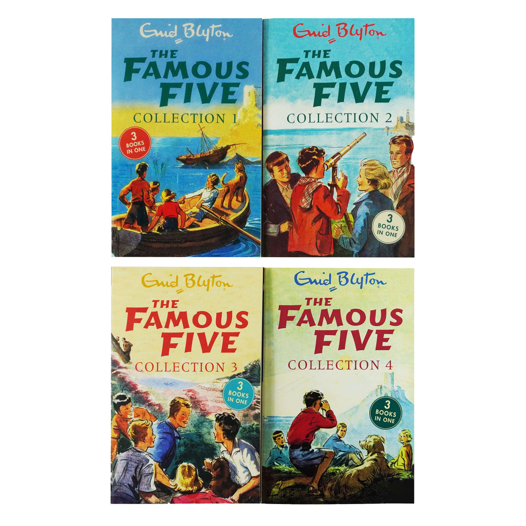 Enid Blyton The Famous Five 4 Book 12 Story Collection - St Stephens Books