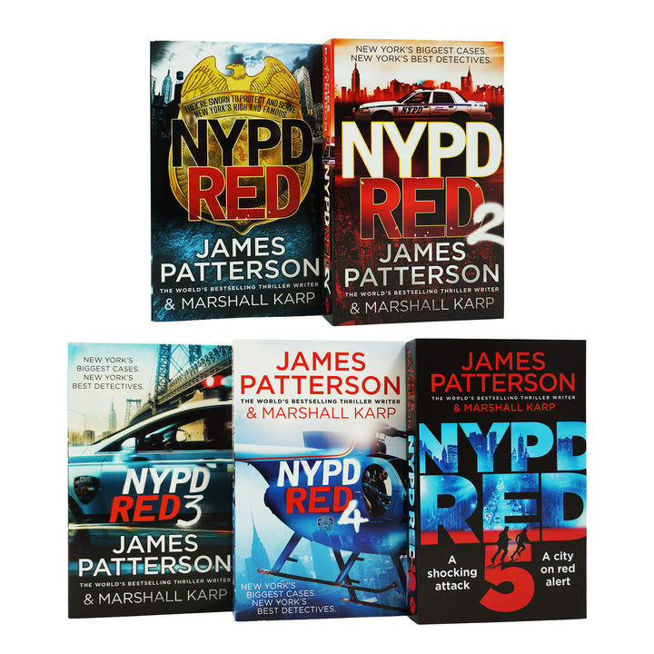 NYPD Red by James Patterson: Books 1-5 Collection Set - Fiction - Paperback - St Stephens Books