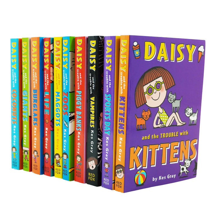 Daisy & The Trouble With Kittens 10 Books By Kes Gray - Ages 9-14 - Paperback - St Stephens Books
