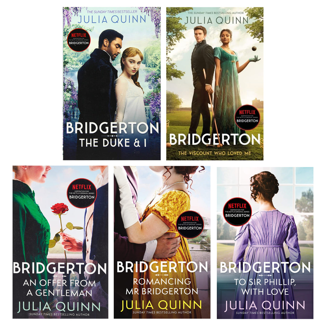 Bridgerton Family Book Series 5 Books Collection Set by Julia Quinn - Fiction - Paperback - St Stephens Books