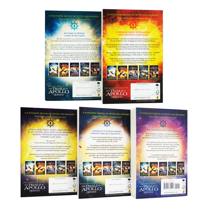 Trials of Apollo Collection 5 Books Set By Rick Riordan - Ages 9-14 - Paperback - St Stephens Books