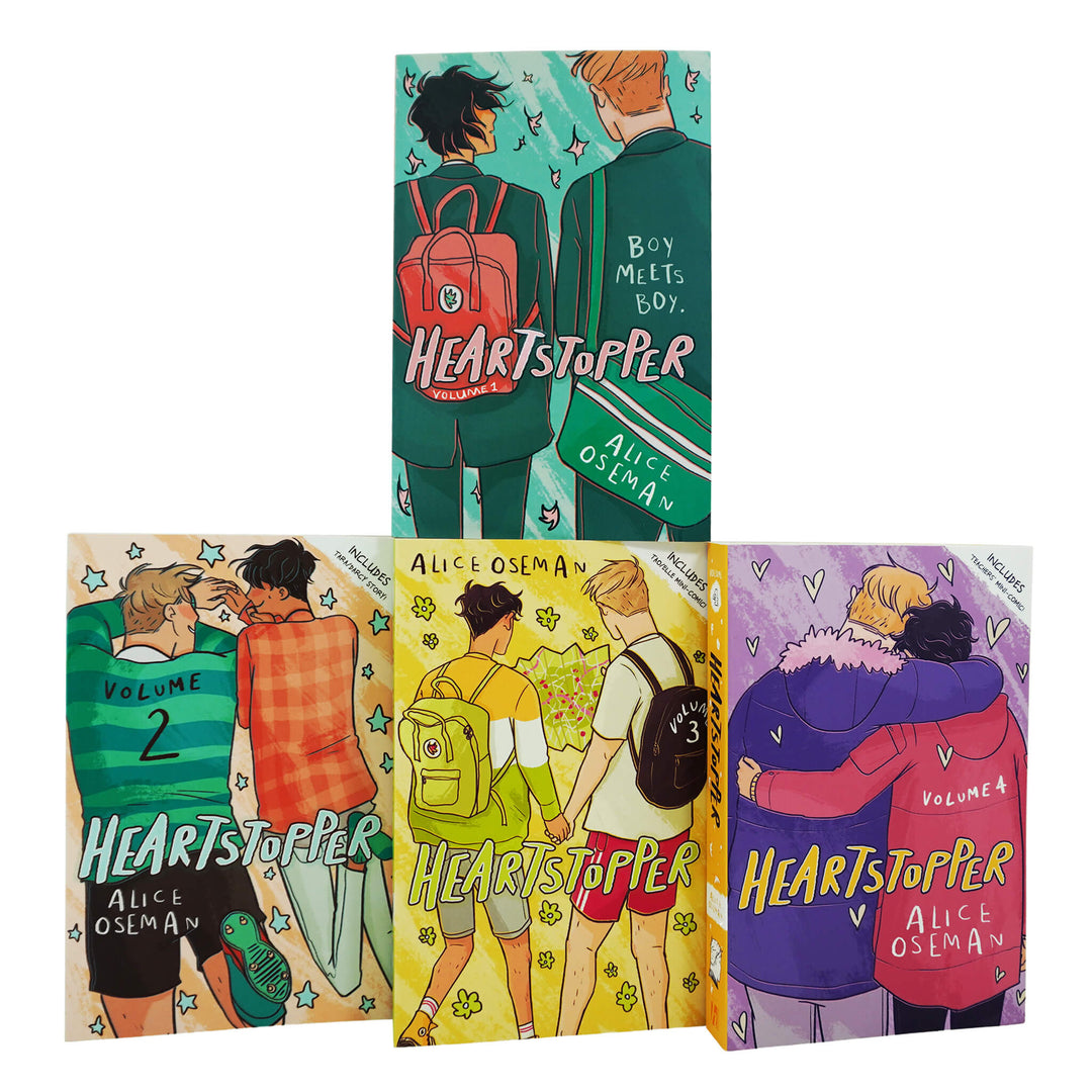 Heartstopper by Alice Oseman: Volumes 1-4 Collection Set - Ages 13+ - Paperback - St Stephens Books