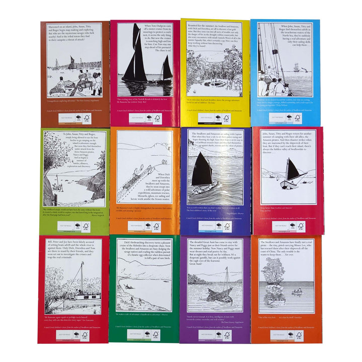 Swallows and Amazons Complete Collection 12 Books Set By Arthur Ransome - Ages 8-12 - Paperback - St Stephens Books