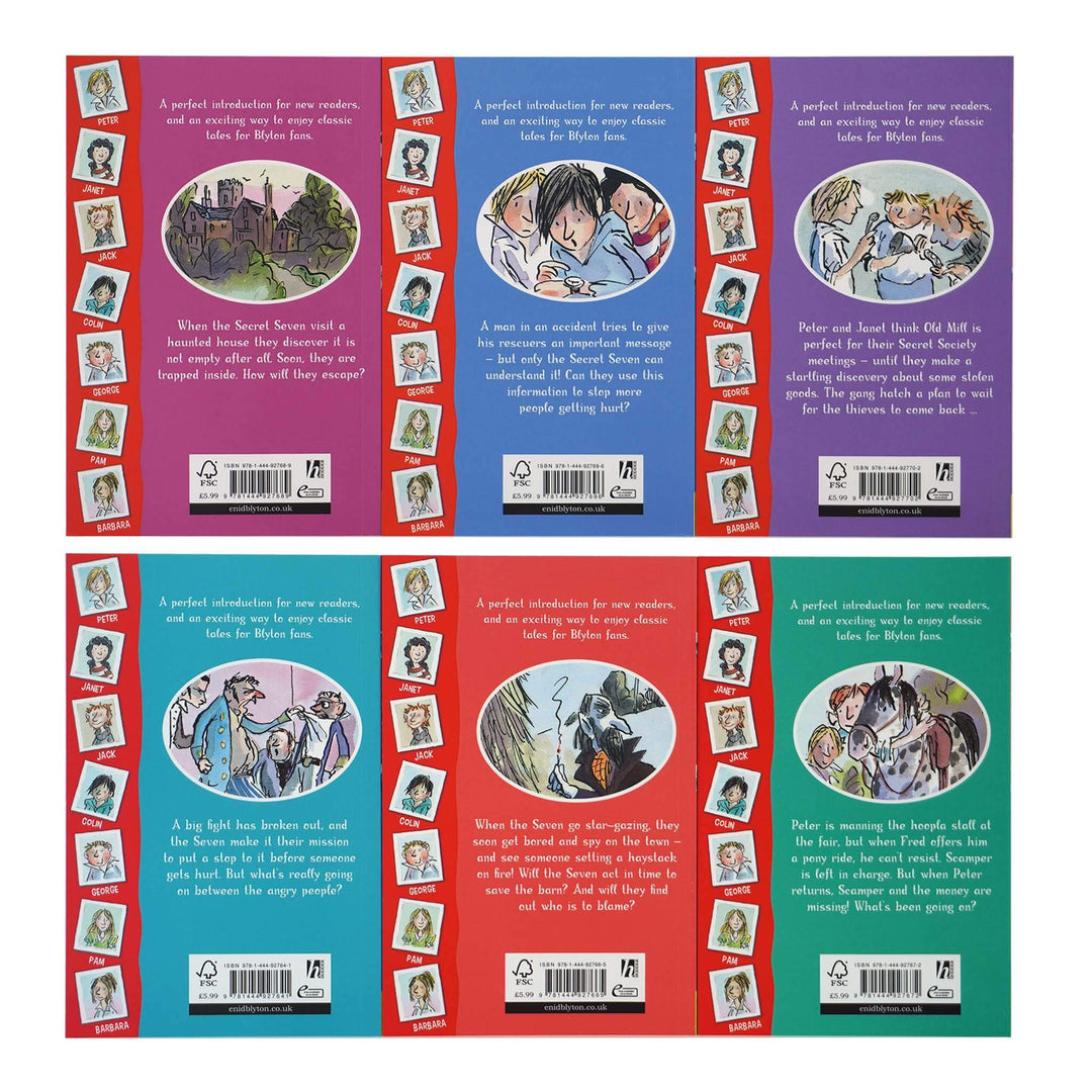 The Secret Seven Short Story Collection 6 Books Box Set By Enid Blyton - Ages 6-11 - Paperback - St Stephens Books