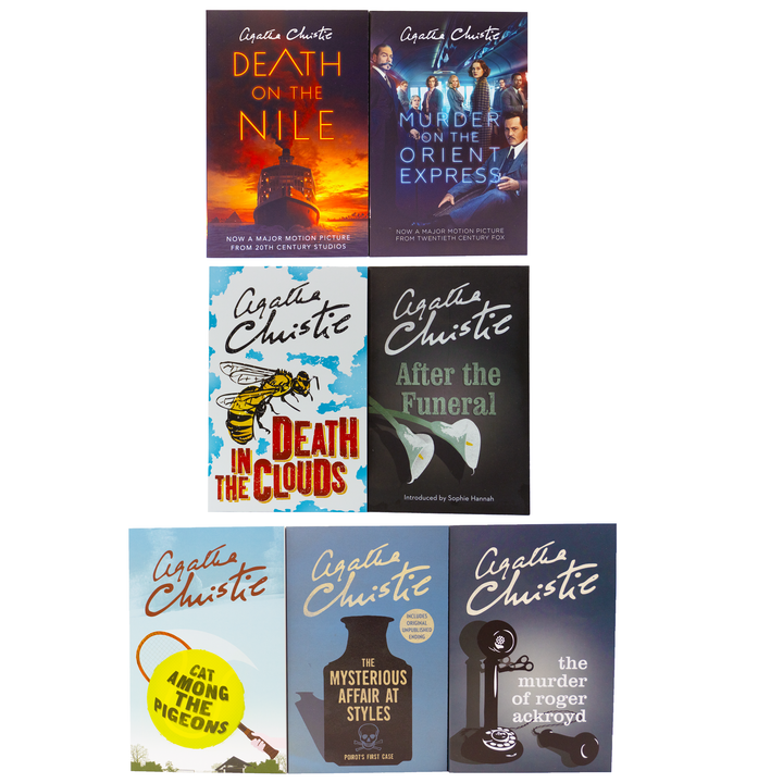 Agatha Christie Poirot Series 7 Books Collection Box Set - Fiction - Paperback - St Stephens Books