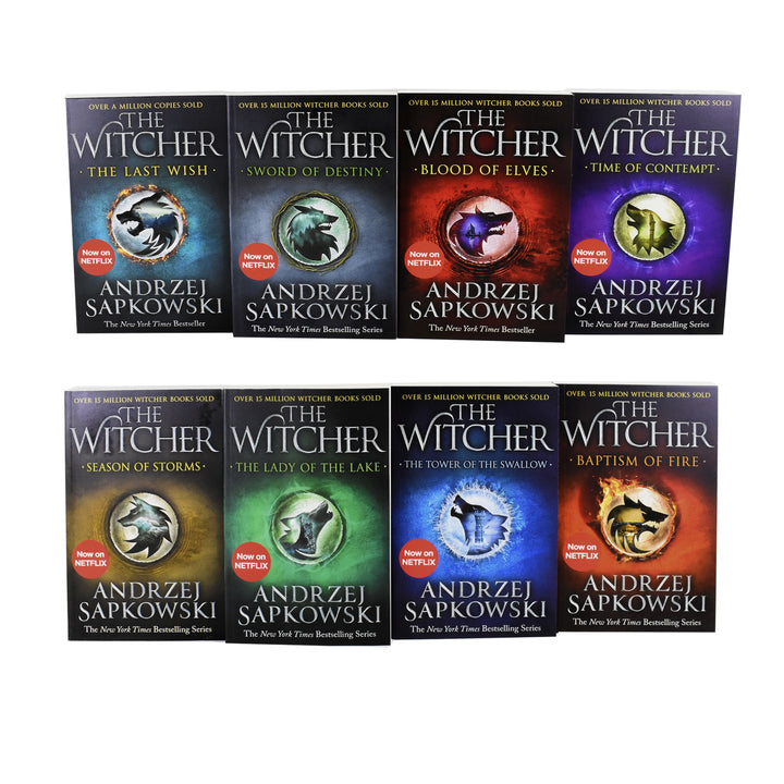 The Witcher Series 8 Book Collection By Andrzej Sapkowski - Fiction - Paperback - St Stephens Books