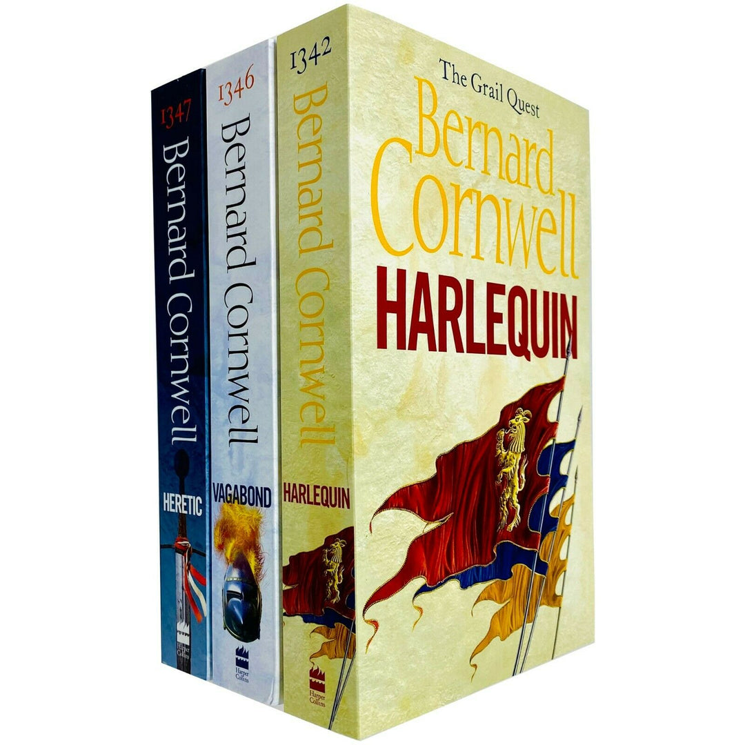 Grail Quest Trilogy Series 3 Books Adult Collection Paperback Set By-Bernard Cornwell - St Stephens Books