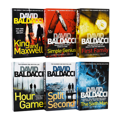 King & Maxwell Thriller 6 Books Adult Collection Pack Paperback Set By David Baldacci - St Stephens Books