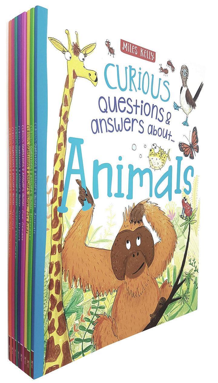 Age 5-7 - Curious Questions And Answers 8 Books Collection Set By Miles Kelly - Ages 5-7 - Paperback