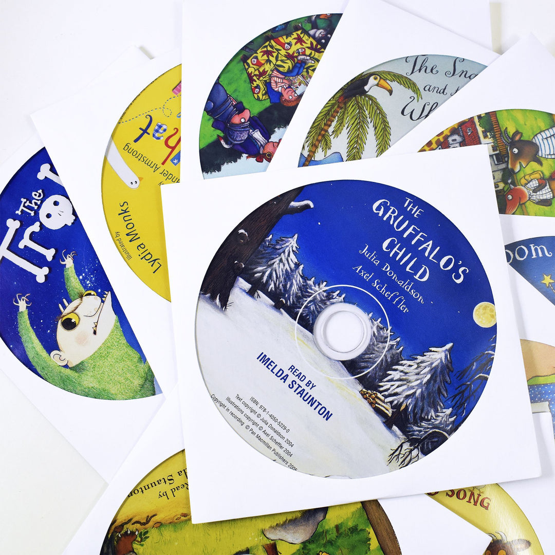 Julia Donaldson Children Story 10 Picture Books Paperback In Bag & 10 Audio CD - St Stephens Books