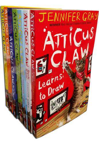 Atticus Claw Worlds Greatest Cat Detective 7 Books Children Collection Paperback Set By Jennifer Gray - St Stephens Books