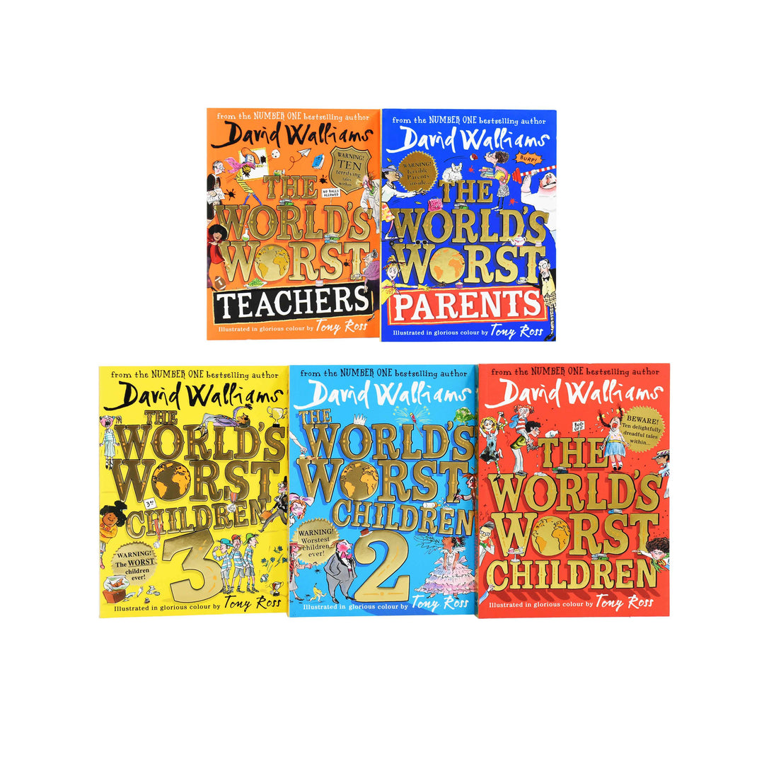 Age 7-9 - David Walliams World's Worst Children 5 Books Collection Set - Age 7-9 - Paperback