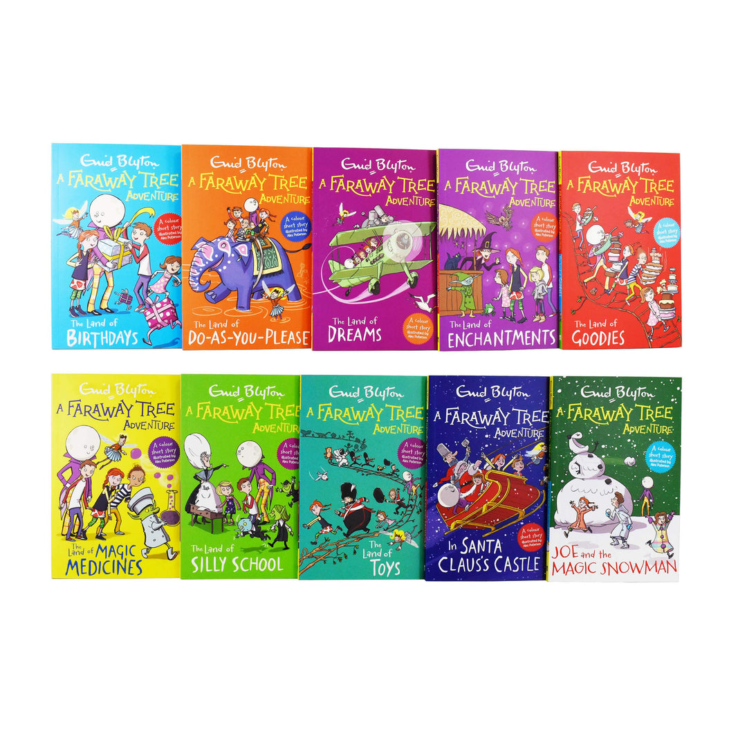 Faraway Tree Adventures 10 Books Children Box Pack Set Paperback By Enid Blyton - St Stephens Books