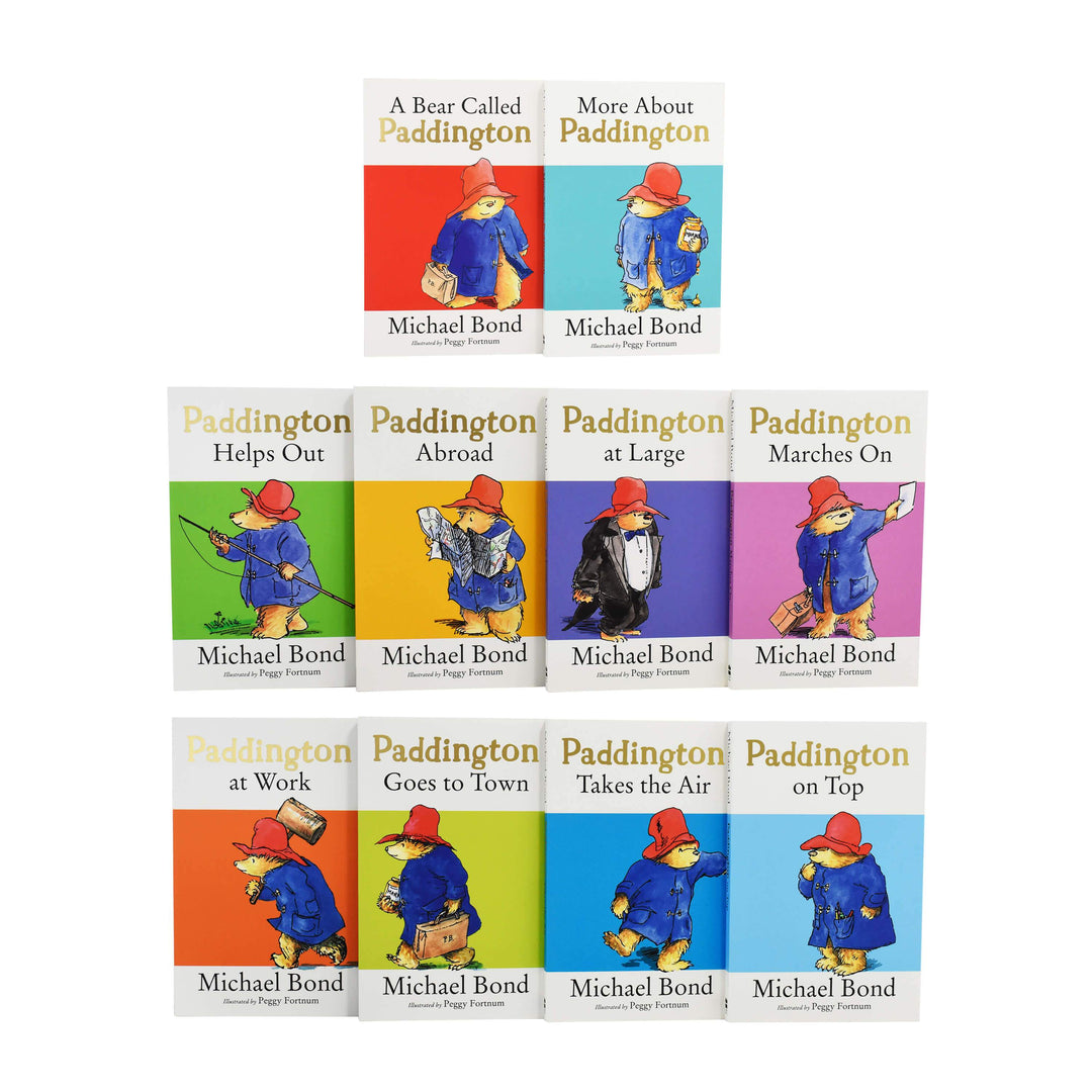 Age 7-9 - Paddington Bear Classic Collection 10 Books By Michael Bond - Ages 7+ - Paperback