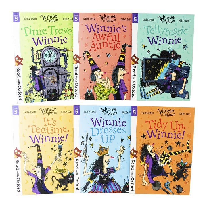 Read With Oxford Winnie & Wilbur Stage 5 Pack 6 Books Children Collection Paperback Set - St Stephens Books