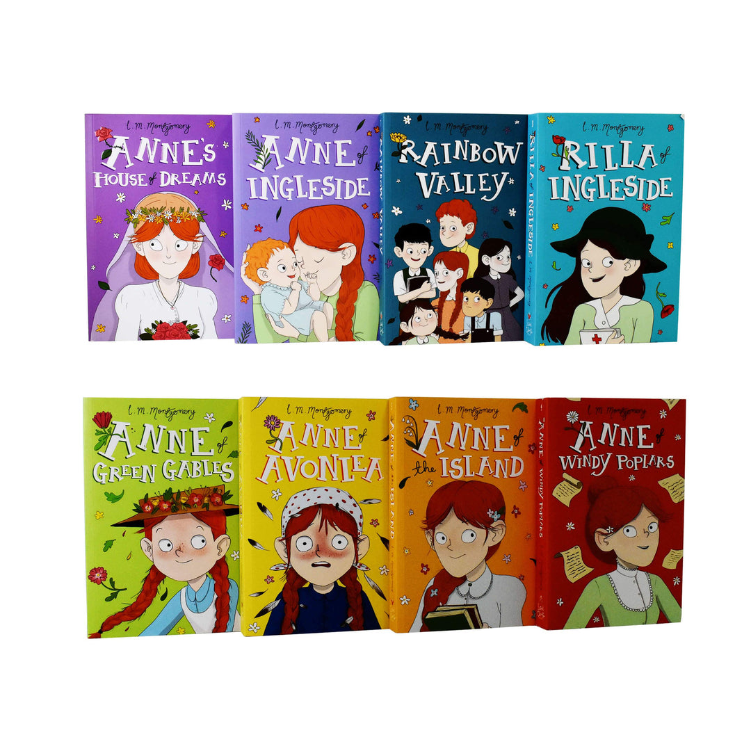 Anne Of Green Gables 8 Books Children Collection Paperback By Lucy Maud Montgome - St Stephens Books