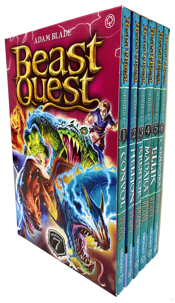 Beast Quest 6 Books Series 7 Children Collection Paperback Box Set By Adam Blade - St Stephens Books