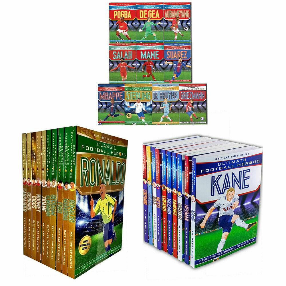 Classic & Ultimate Football Heroes 30 Books Children Collection Paperback By-Matt & Tom - St Stephens Books
