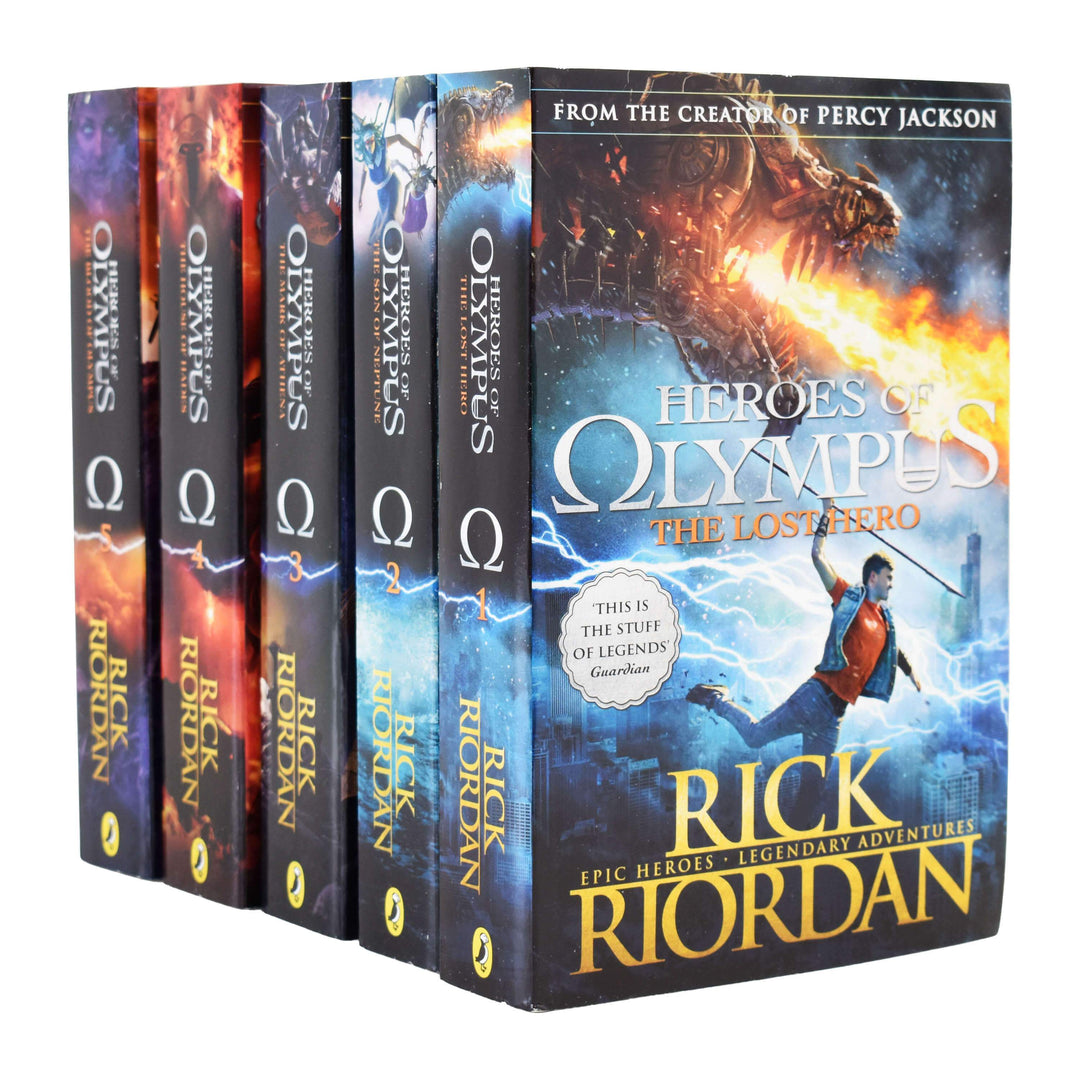 Age 9-14 - Heroes Of Olympus Complete 5 Books Young Adult Collection Paperback Set By- Rick Riordan