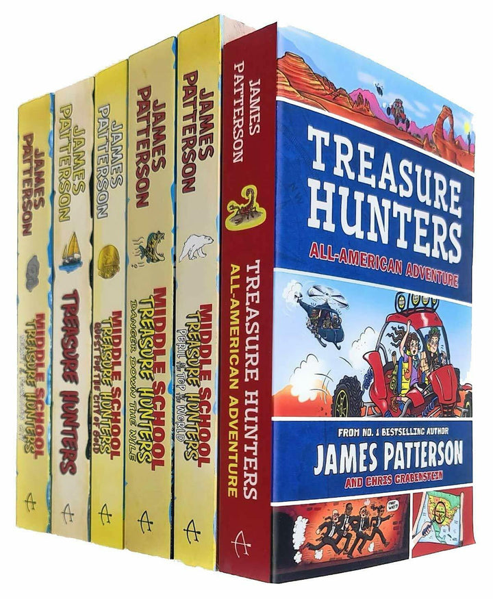 Middle School Treasure Hunters 6 Books Children Collection Paperback By James Patterson - St Stephens Books