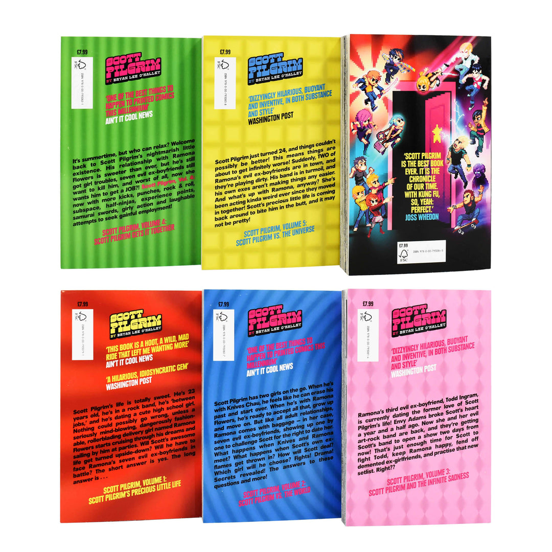 Age 9-14 - Scott Pilgrim 6 Books Collection By Bryan Lee O'malley - Young Adult - Paperback