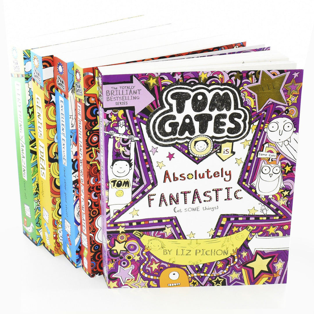 Age 9-14 - Tom Gates 5 Books Collection Set Series 1 (1-5) By Liz Pichon - Ages 9-14 - Paperback