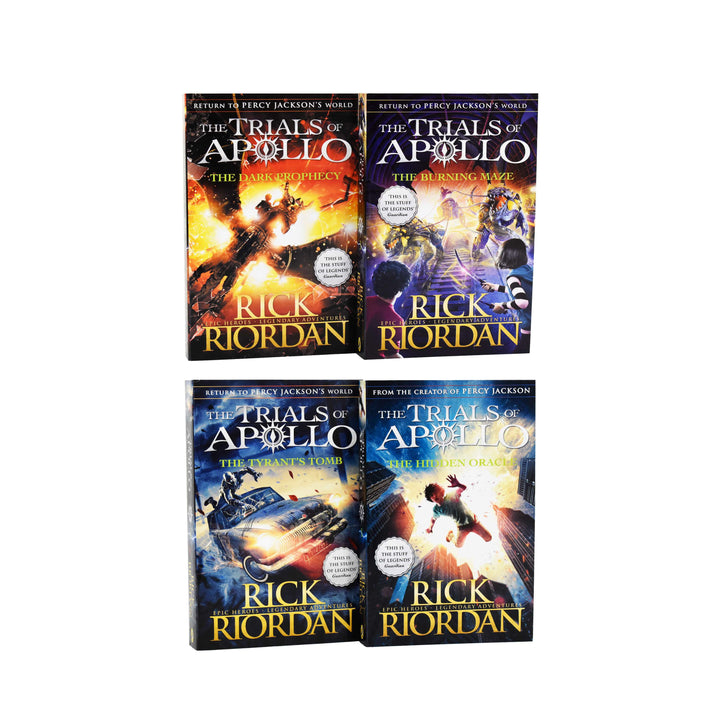 Age 9-14 - Trials Of Apollo 4 Books Box By Rick Riordan - Ages 9-14 - Paperback