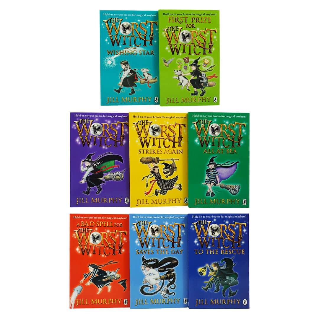 Age 9-14 - Worst Witch 8 Books Collection Box Set By Jill Murphy - Ages 7-12 - Paperback