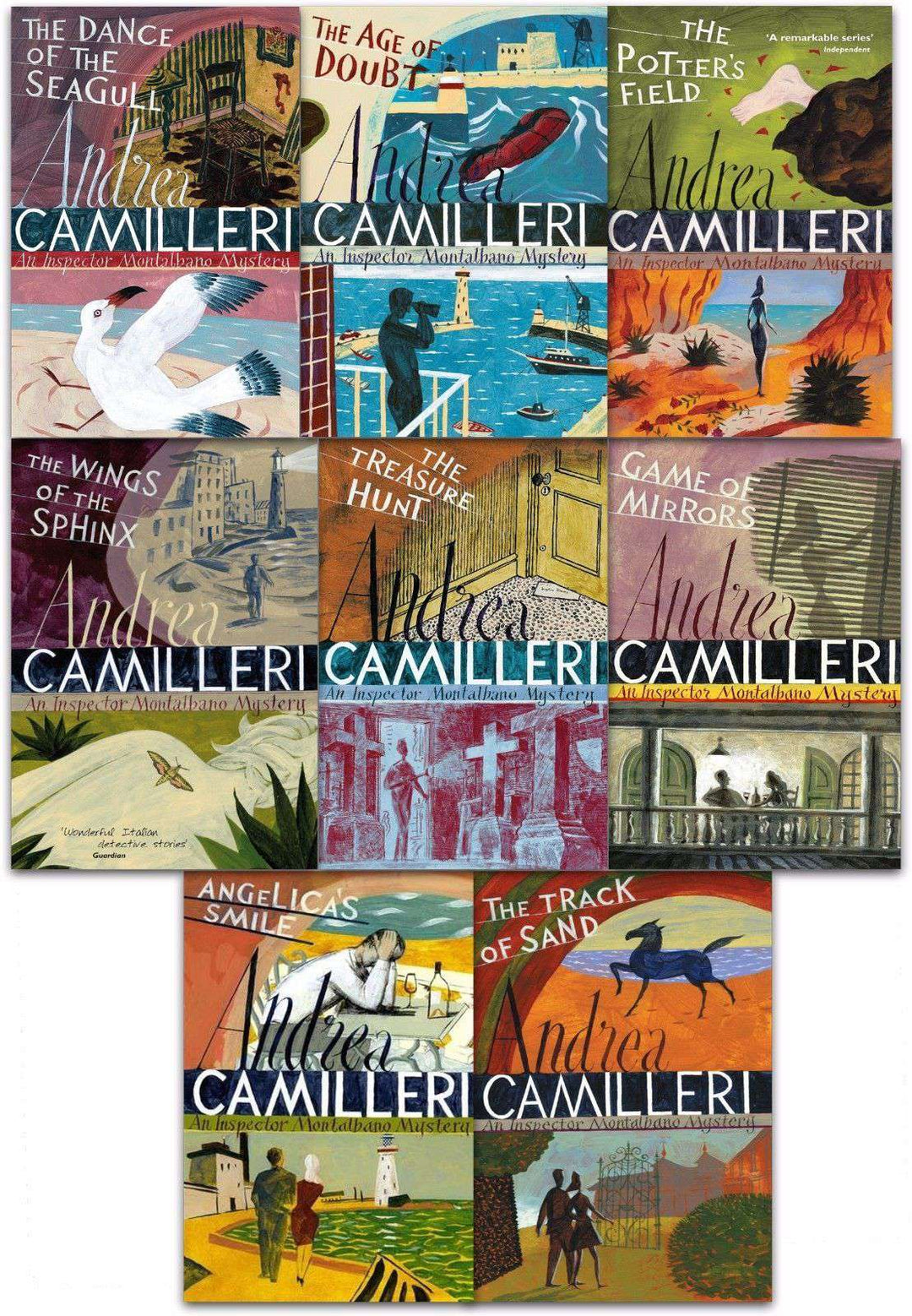Inspector Montalbano Collection Andrea Camilleri 8 Books Set NEW (Book 11-18) - St Stephens Books
