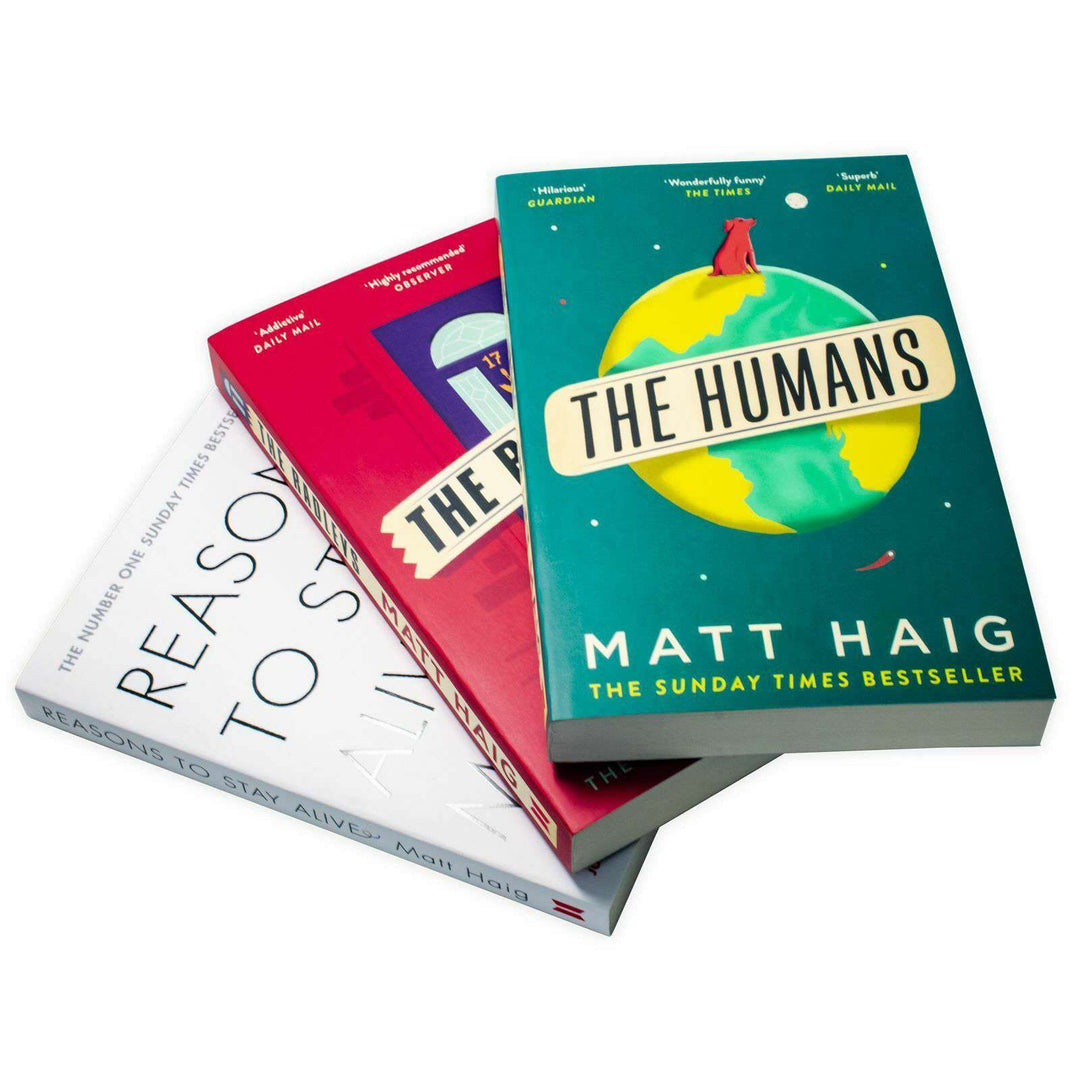 Matt Haig 3 Books Collection, Reasons to Stay Alive, The Radleys, The Humans - St Stephens Books