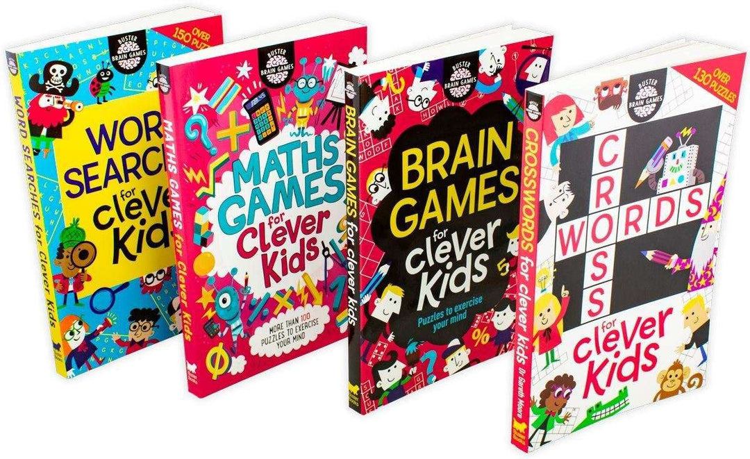 Buster Brain Games for Clever Kids 4 Book Collection - St Stephens Books