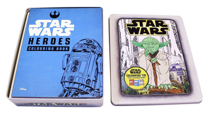 Star Wars 3 Colouring Books in a Tin Paperback - St Stephens Books