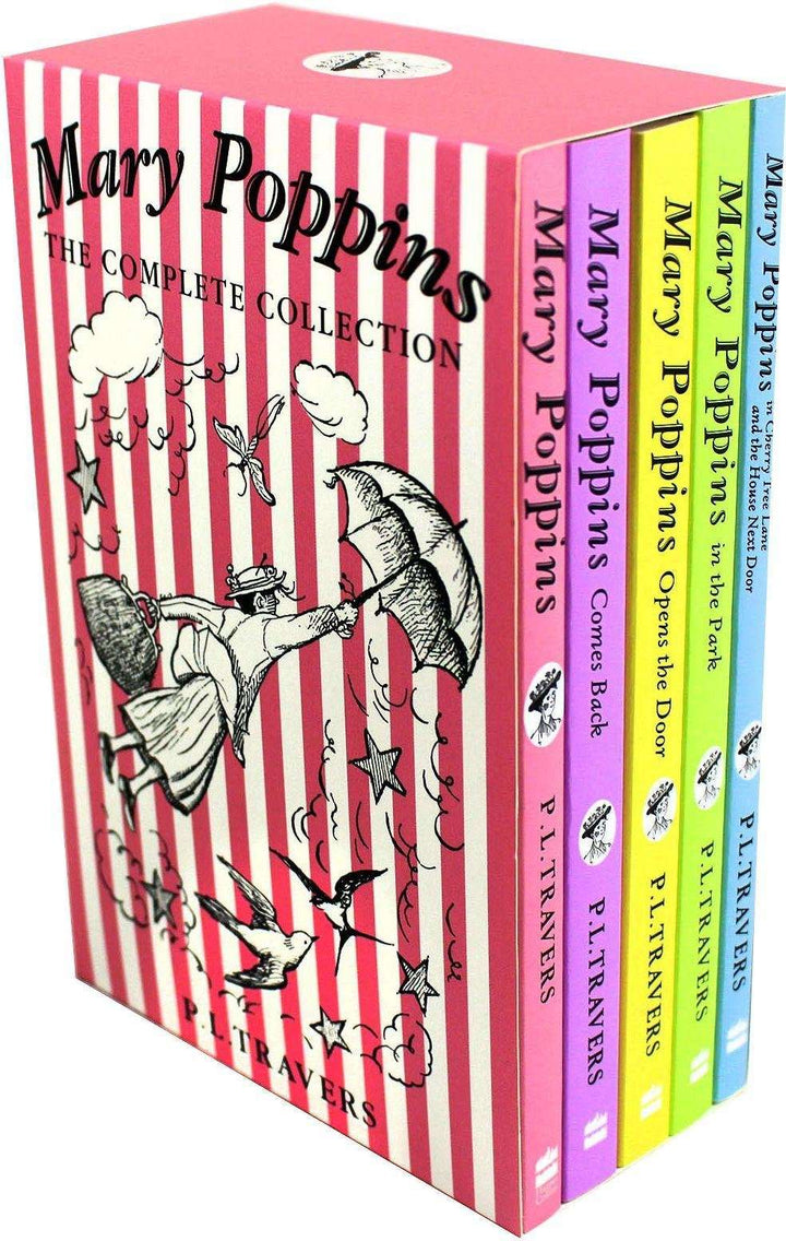 Mary Poppins 5 Books Children Collection Paperback Box Set By P L Travers - St Stephens Books