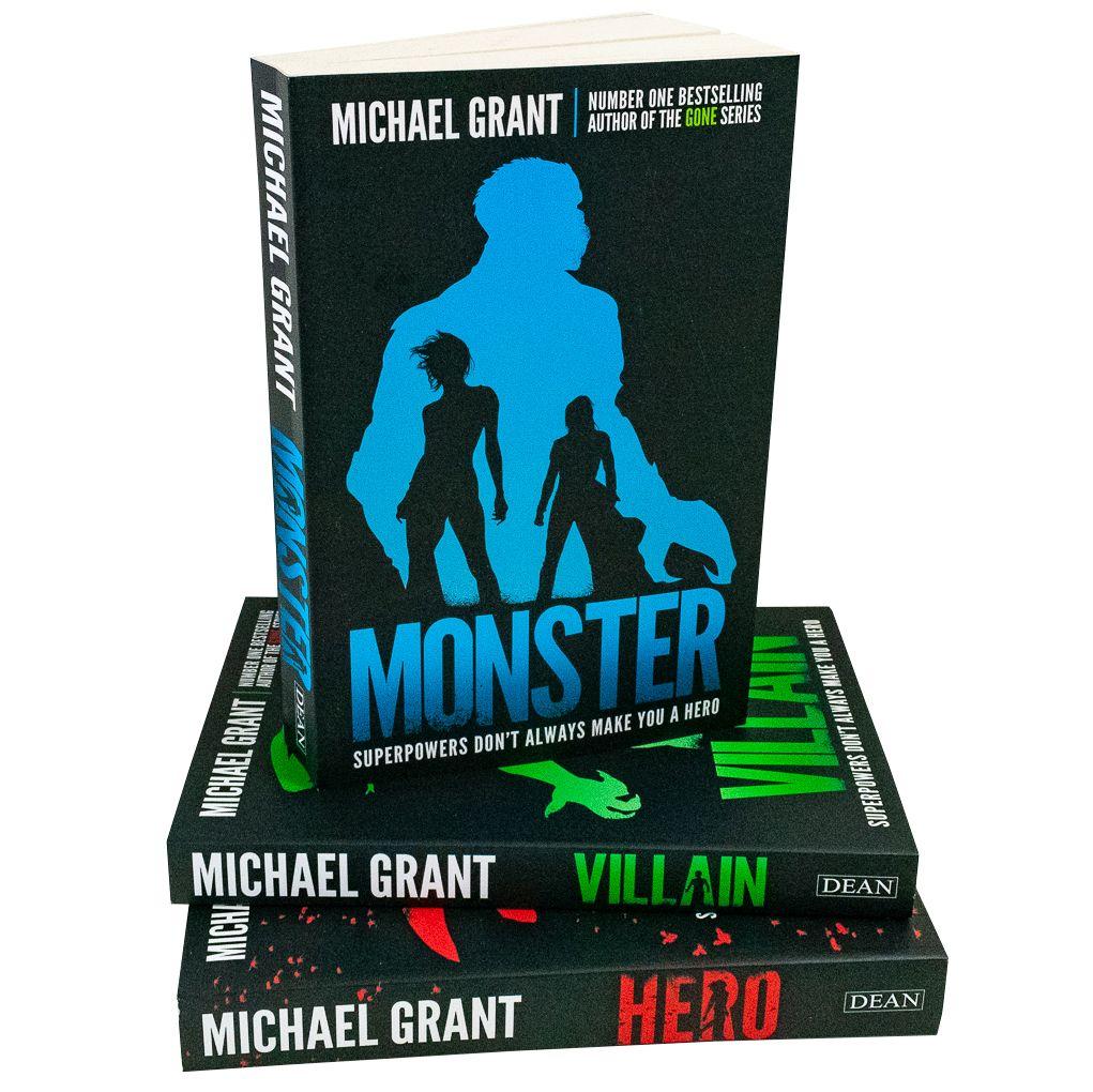 Michael Grant The Monster Series 3 Books Collection Set Monster, Villain & Hero - St Stephens Books